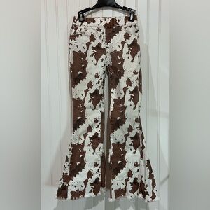 Girls Cow Print Pants